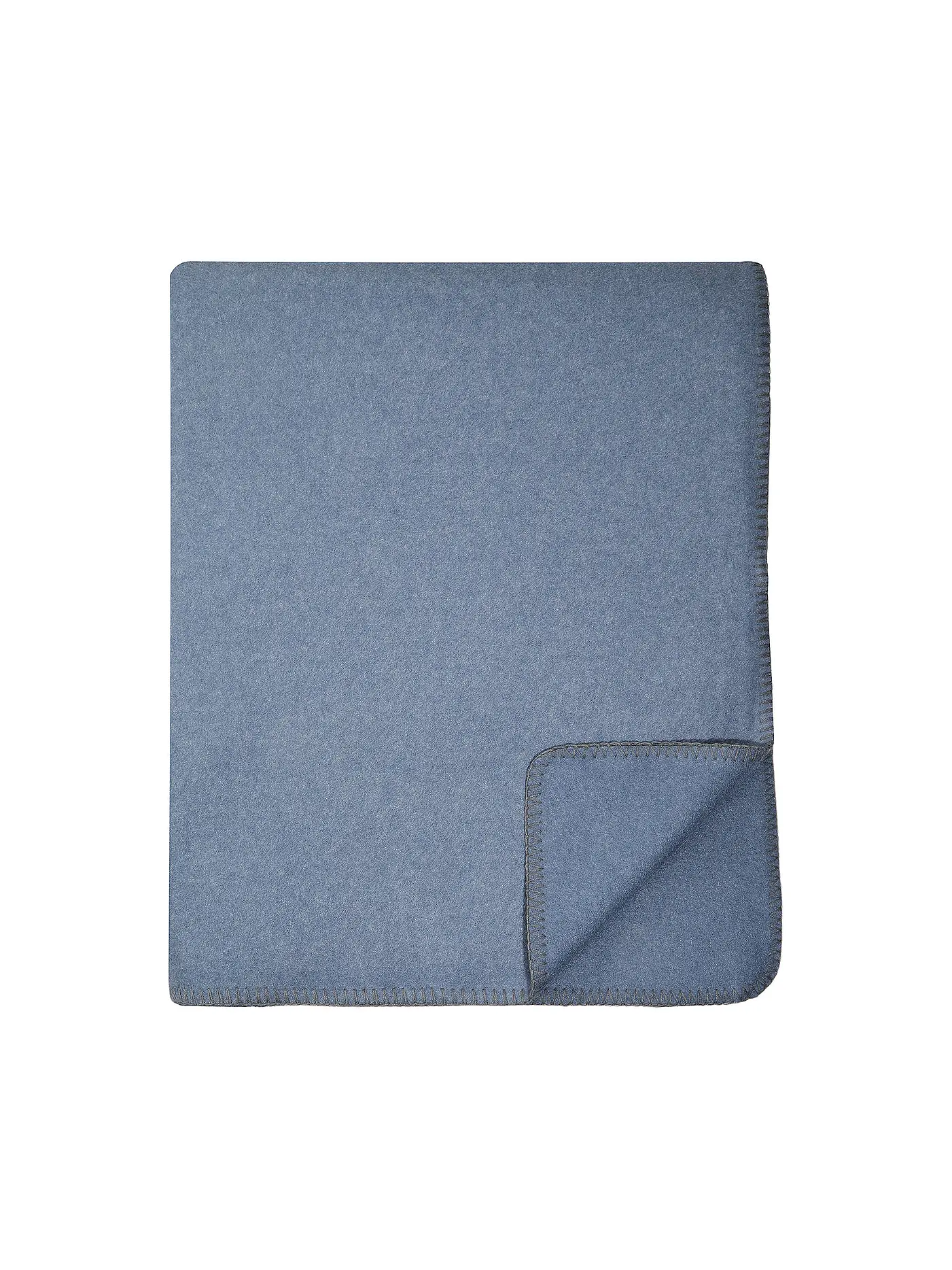 PROFLAX | Wohndecke - Plaid 160x200cm Secret Ecru | blau